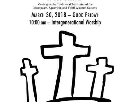Bulletin: March 30, 2018 (Good Friday Intergenerational Worship)